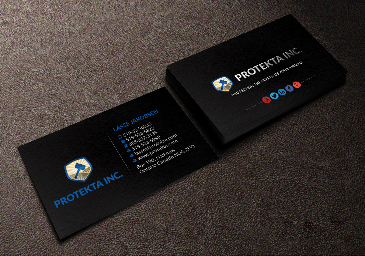 Visitenkarten-Design von Creations Box 2015 für Protekta Inc. | Design #19181962