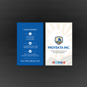 Business Card Design by Creations Box 2015 for Protekta Inc. | Design: #19181971