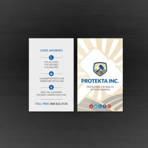 Business Card Design by Creations Box 2015 for Protekta Inc. | Design: #19181973