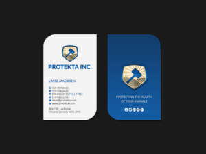 Business Card Design by Creations Box 2015 for Protekta Inc. | Design: #19182063