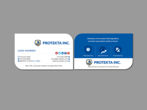 Business Card Design by Creations Box 2015 for Protekta Inc. | Design: #19182064