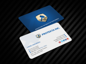 Business Card Design by Creations Box 2015 for Protekta Inc. | Design: #19182073