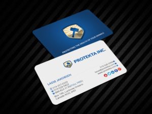 Business Card Design by Creations Box 2015 for Protekta Inc. | Design: #19182074