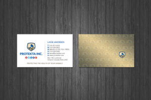 Business Card Design by Creations Box 2015 for Protekta Inc. | Design: #19182077