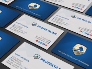 Business Card Design by Creations Box 2015 for Protekta Inc. | Design: #19182078