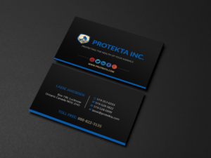 Business Card Design by Creations Box 2015 for Protekta Inc. | Design: #19182079