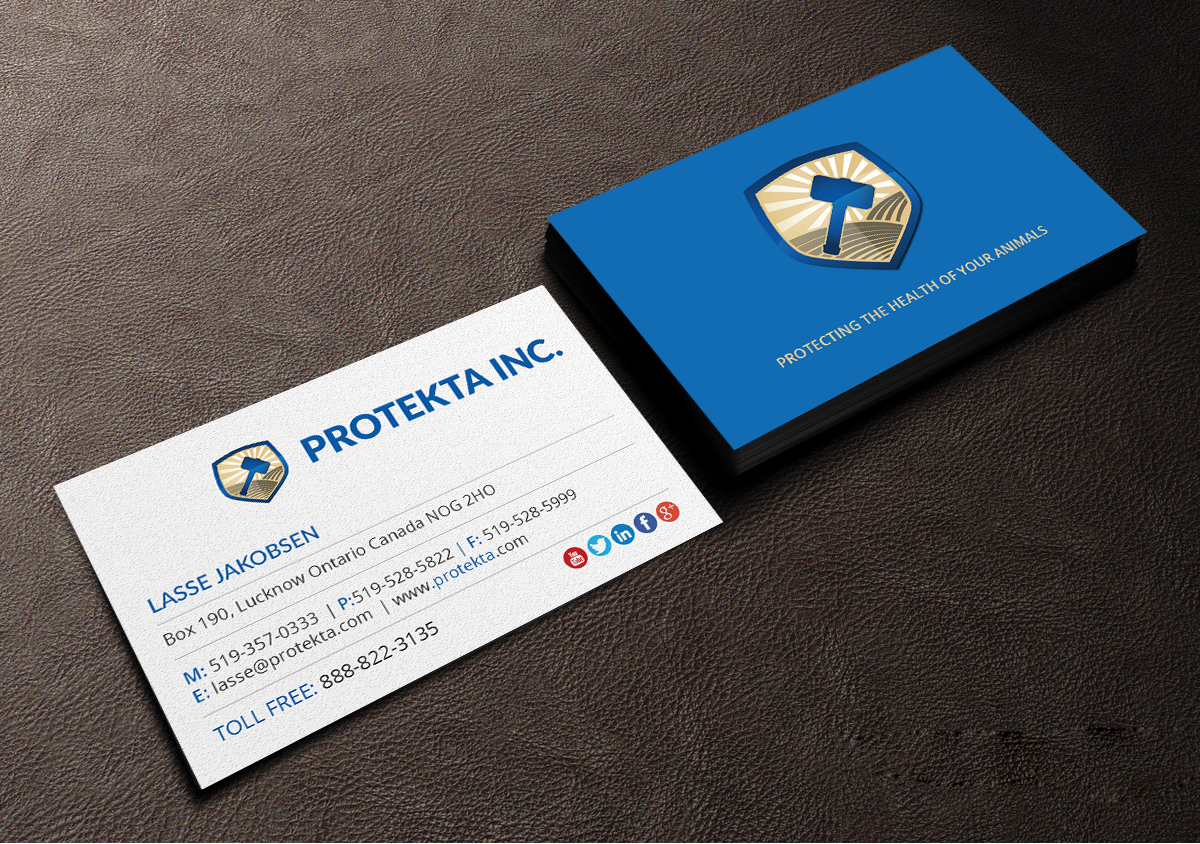Business Card Design by Creations Box 2015 for Protekta Inc. | Design #19182088