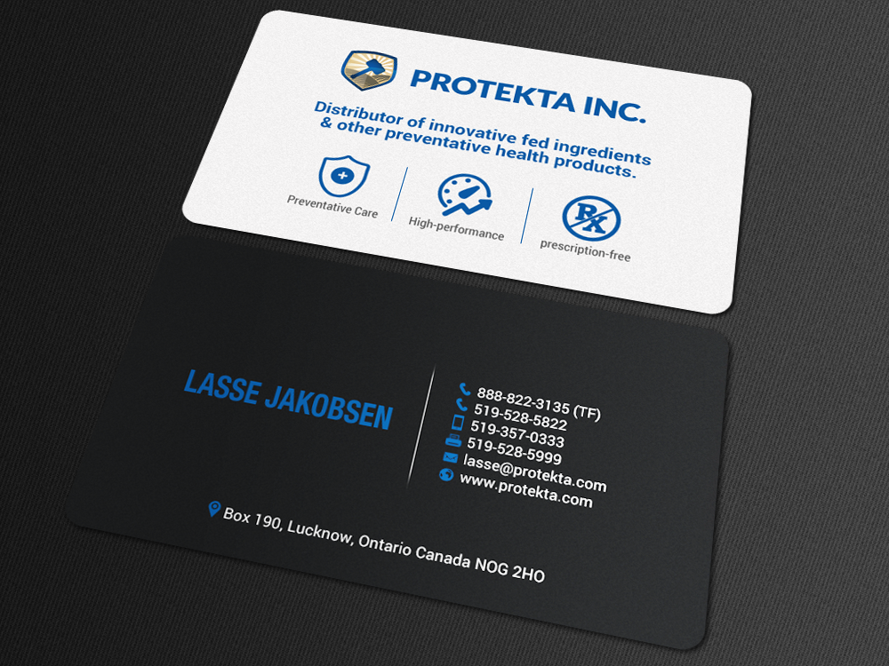 Business Card Design by chandrayaan.creative for Protekta Inc. | Design #19176323