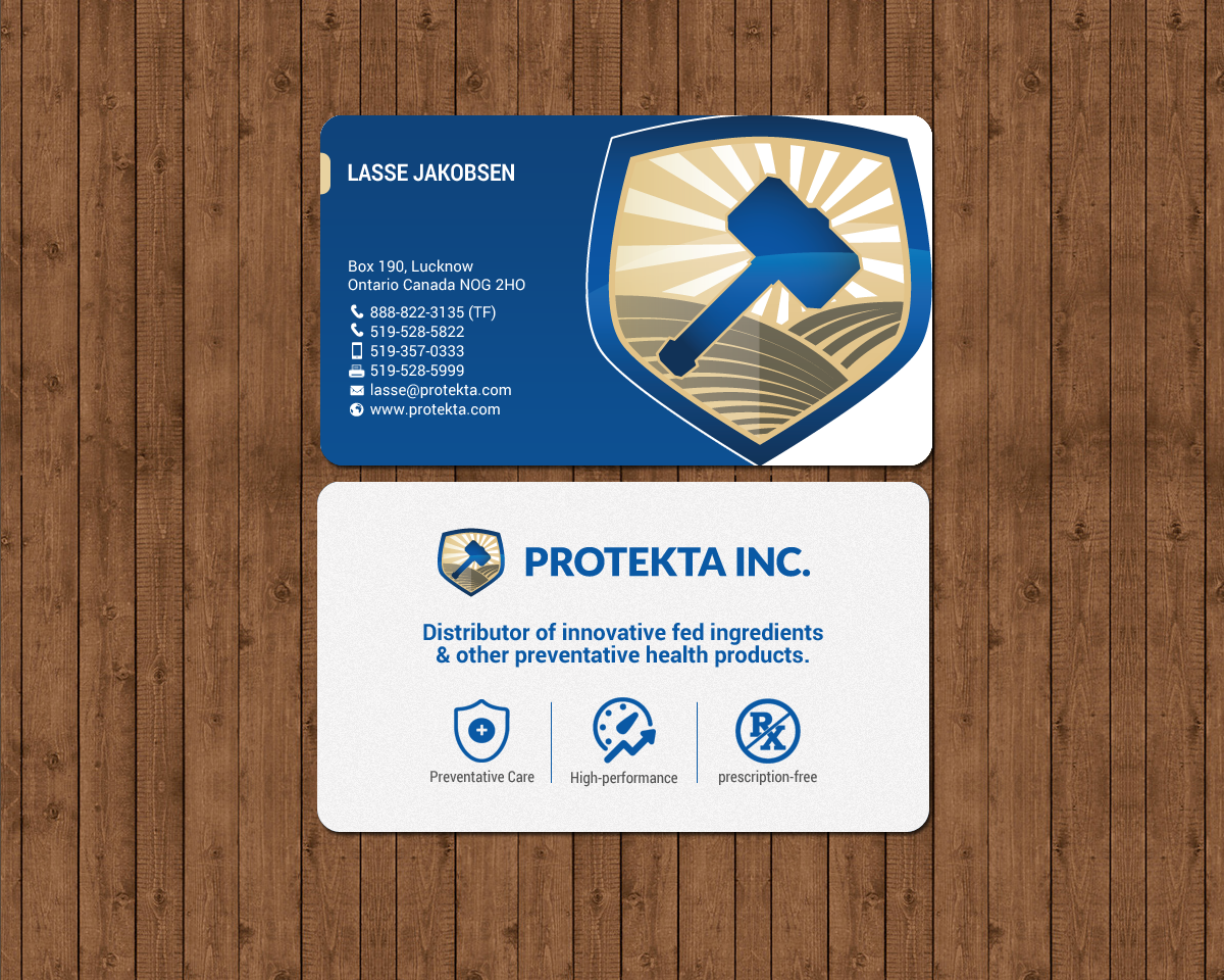 Visitenkarten-Design von chandrayaan.creative für Protekta Inc. | Design #19176347