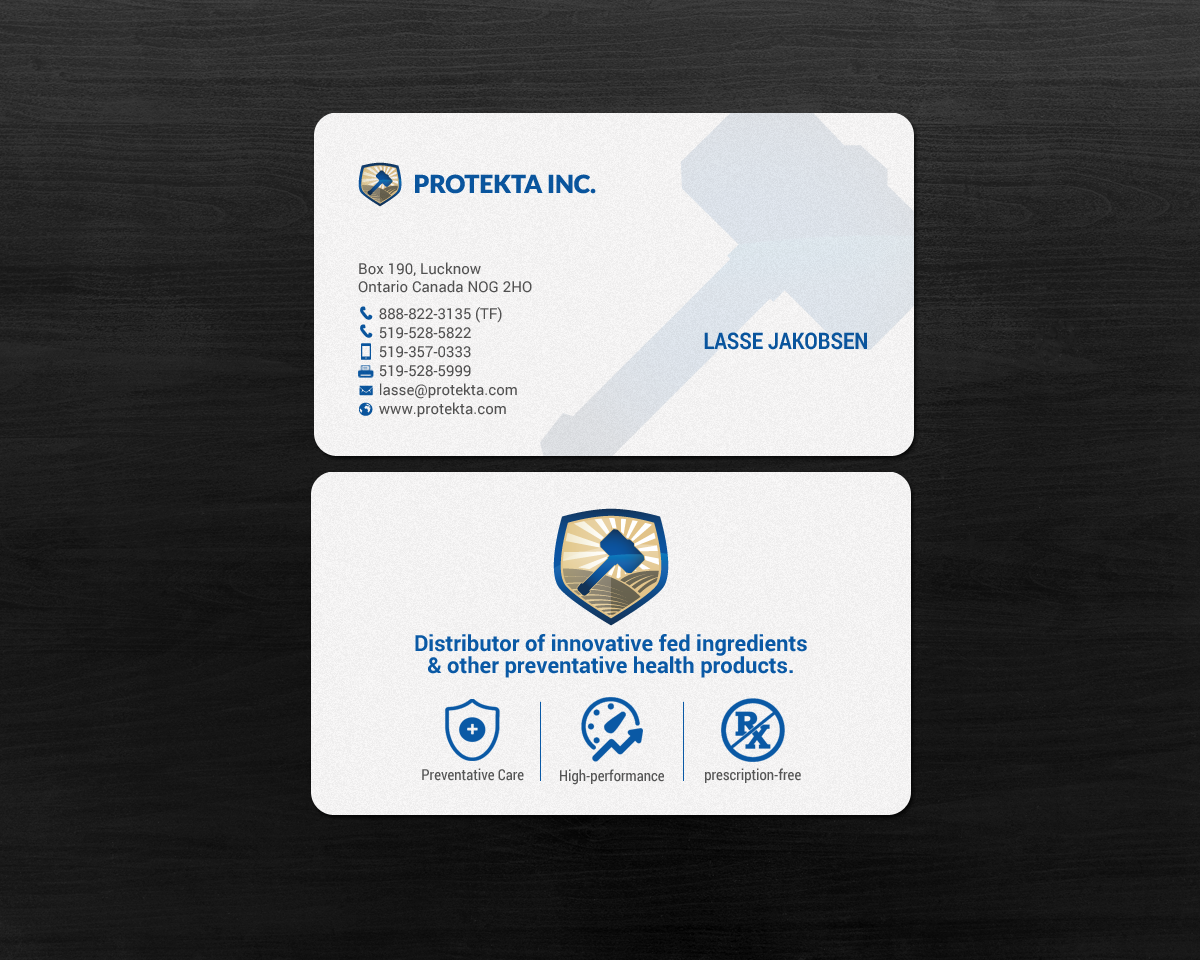 Business Card Design by chandrayaan.creative for Protekta Inc. | Design #19177005