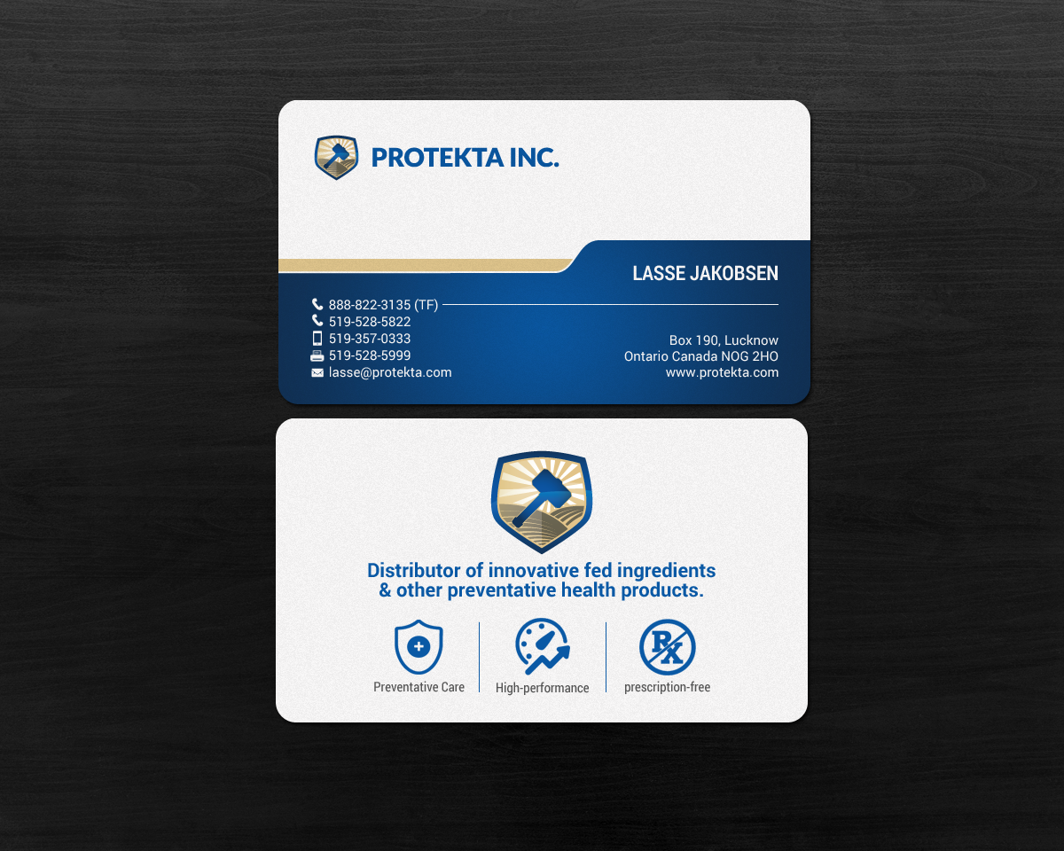 Business Card Design by chandrayaan.creative for Protekta Inc. | Design #19177007