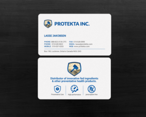 Business Card Design by chandrayaan.creative for Protekta Inc. | Design: #19177013