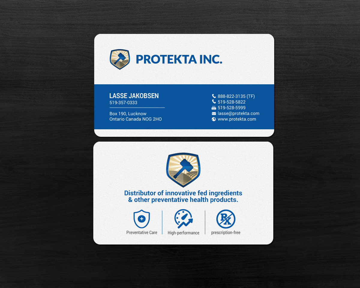 Design de Carte de Visite par chandrayaan.creative pour Protekta Inc. | Design #19177014