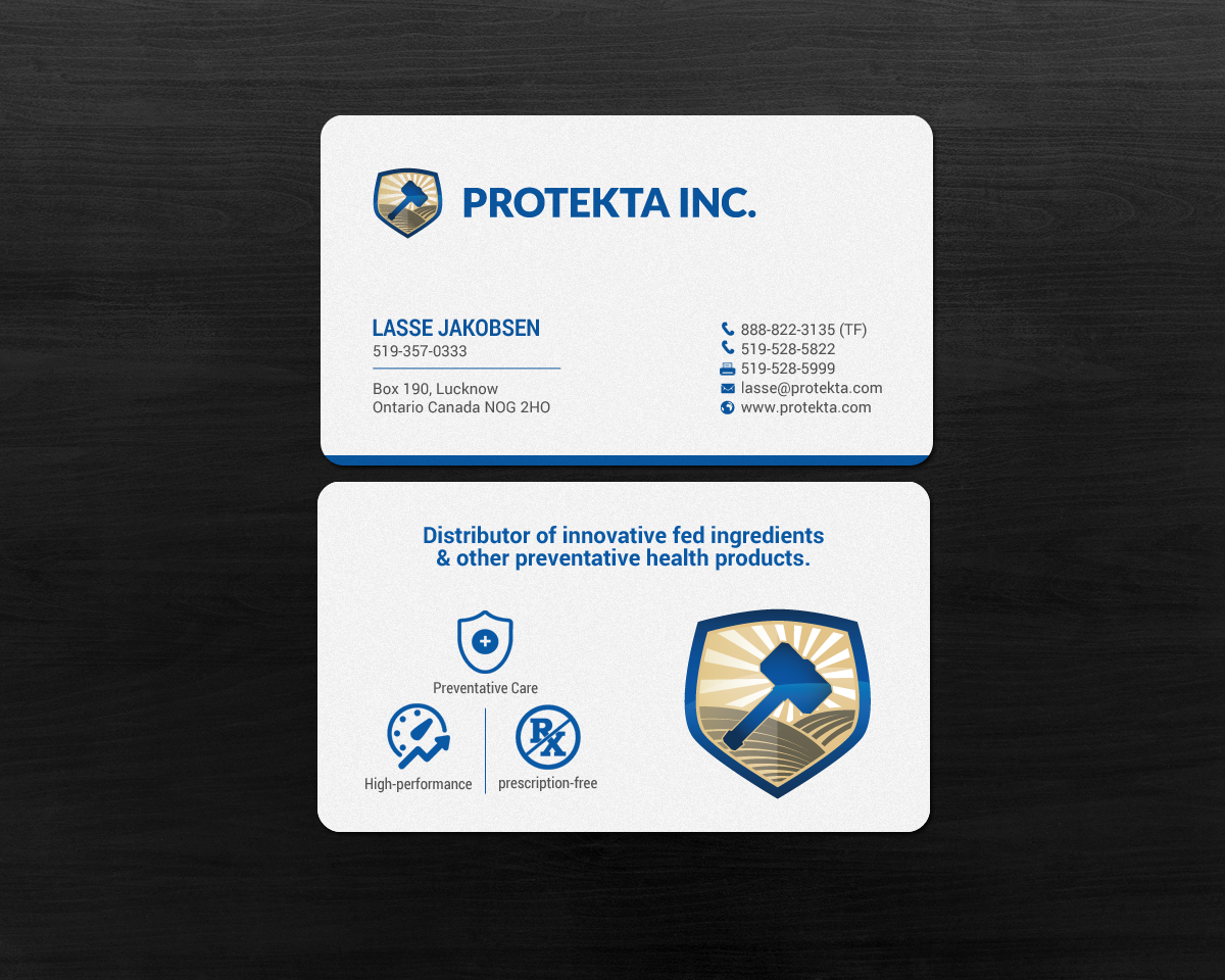 Design de Carte de Visite par chandrayaan.creative pour Protekta Inc. | Design #19177016