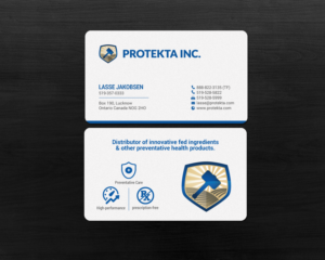 Business Card Design by chandrayaan.creative for Protekta Inc. | Design: #19177016