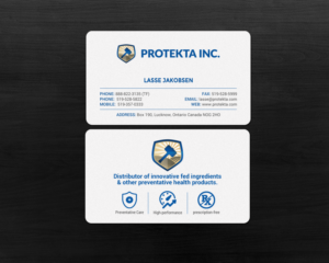 Business Card Design by chandrayaan.creative for Protekta Inc. | Design: #19177017