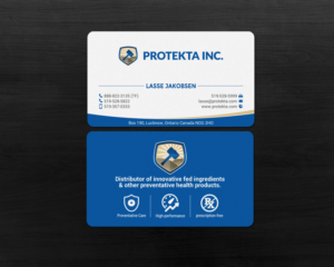 Business Card Design by chandrayaan.creative for Protekta Inc. | Design: #19177019