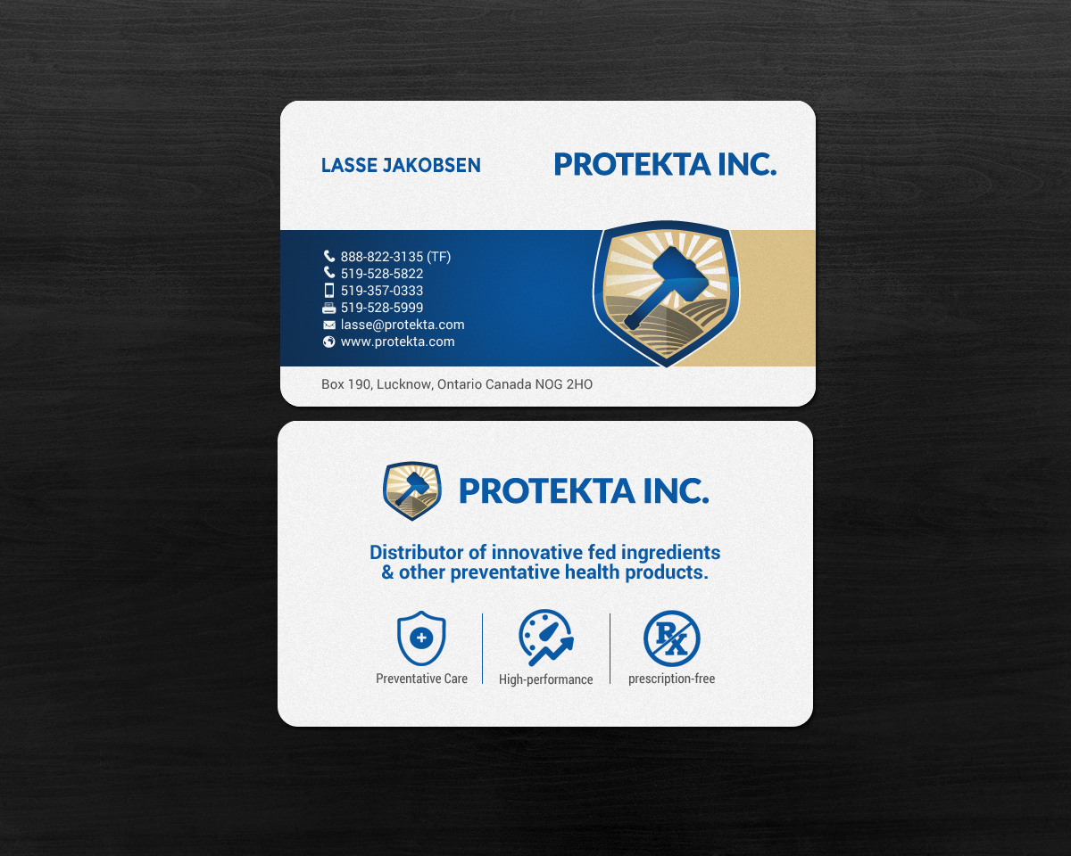 Business Card Design by chandrayaan.creative for Protekta Inc. | Design #19178156
