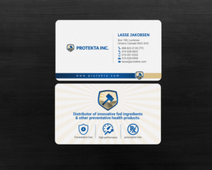 Business Card Design by chandrayaan.creative for Protekta Inc. | Design: #19178157