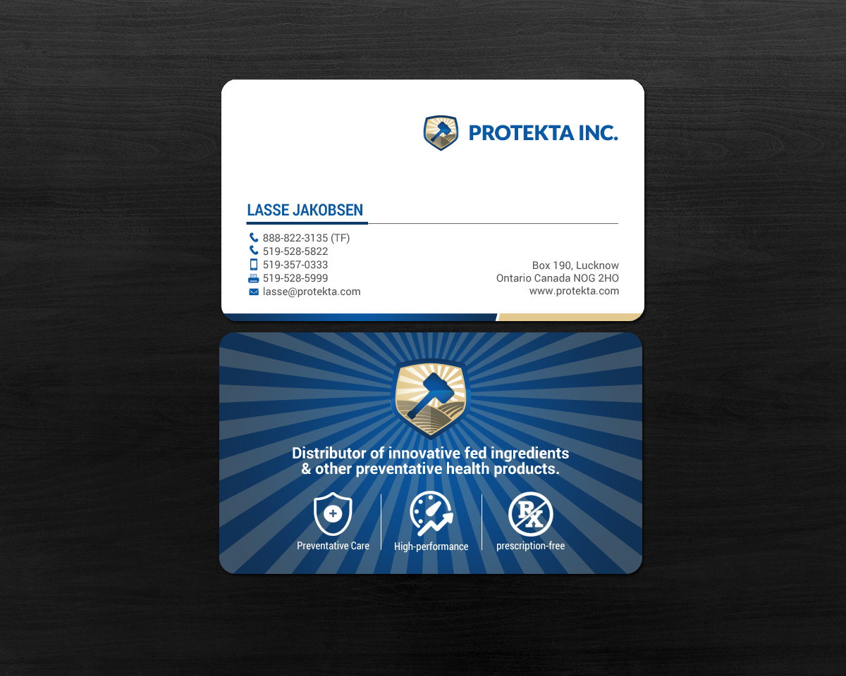 Business Card Design by chandrayaan.creative for Protekta Inc. | Design #19180778