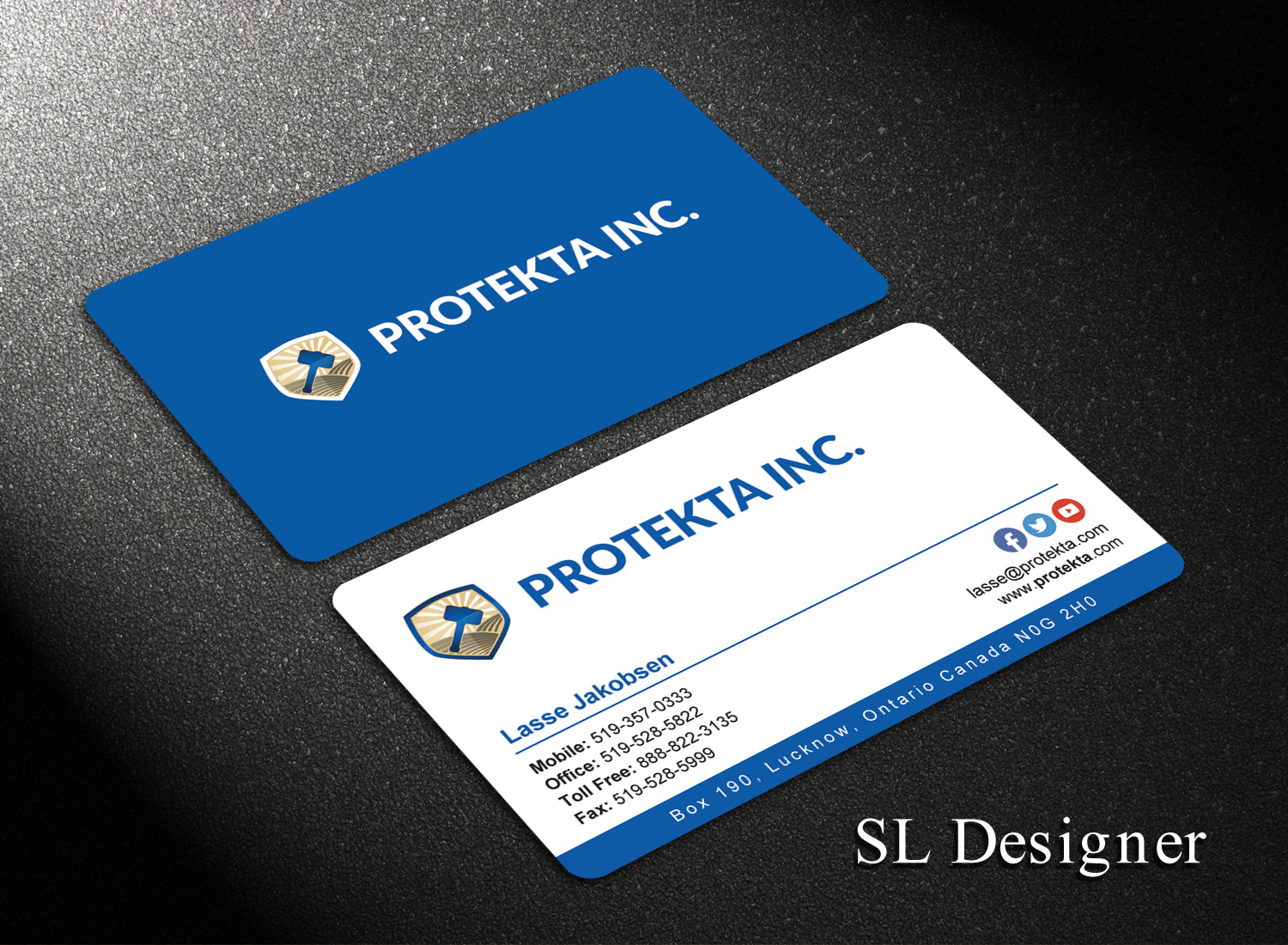 Business Card Design by SL Designer for Protekta Inc. | Design #19165811