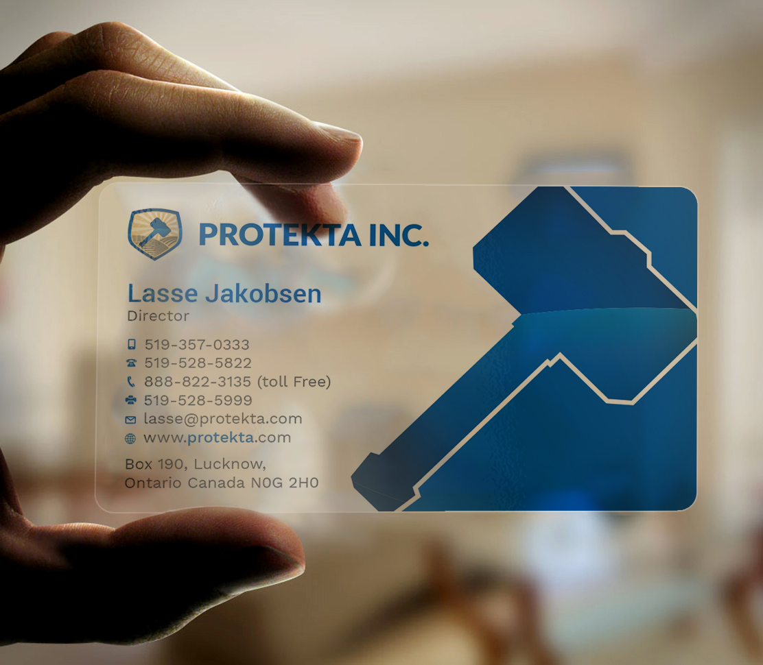 Business Card Design by Tripti Ranjan Gain for Protekta Inc. | Design #19170223