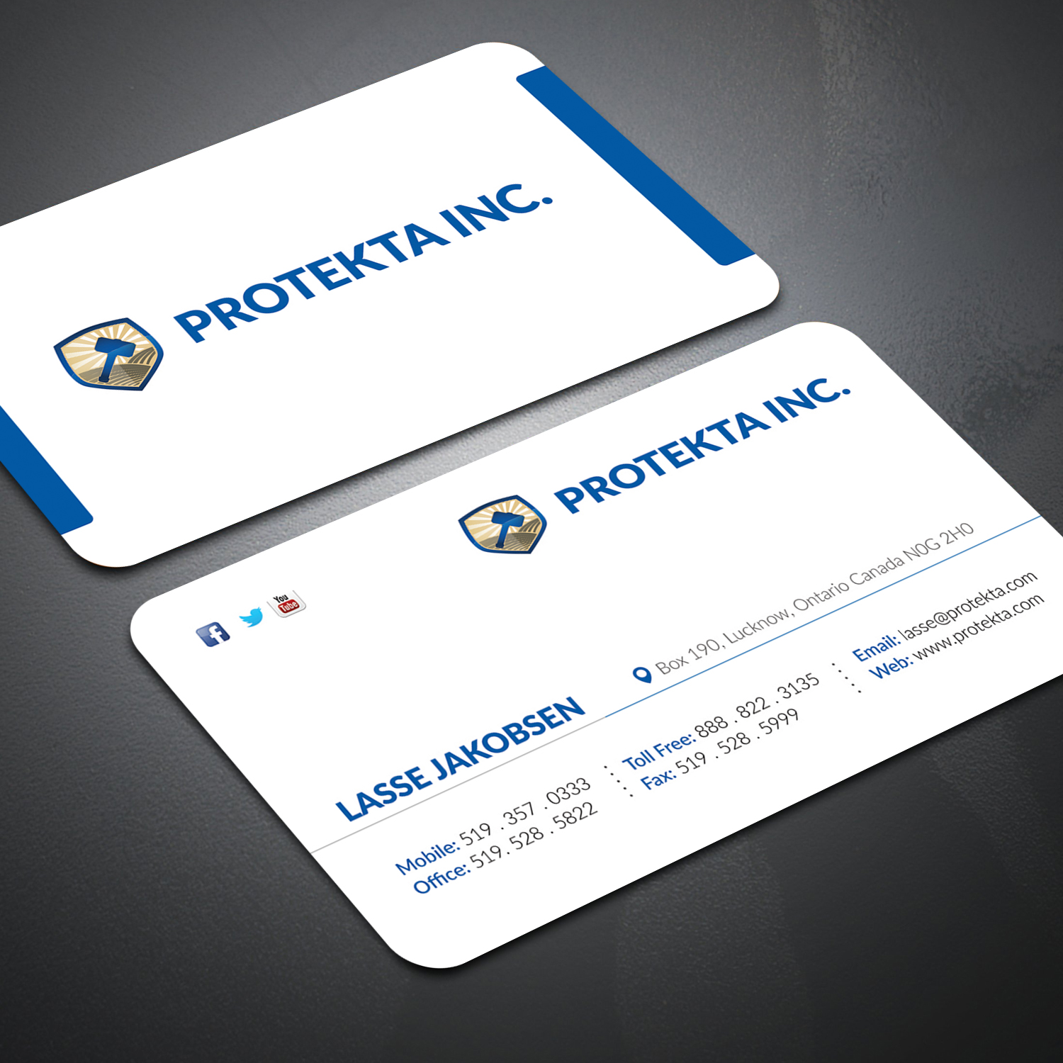 Business Card Design by Mishuy for Protekta Inc. | Design #19163181