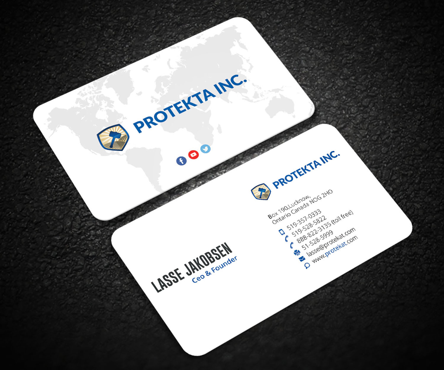 Business Card Design by Guruje for Protekta Inc. | Design #19199237