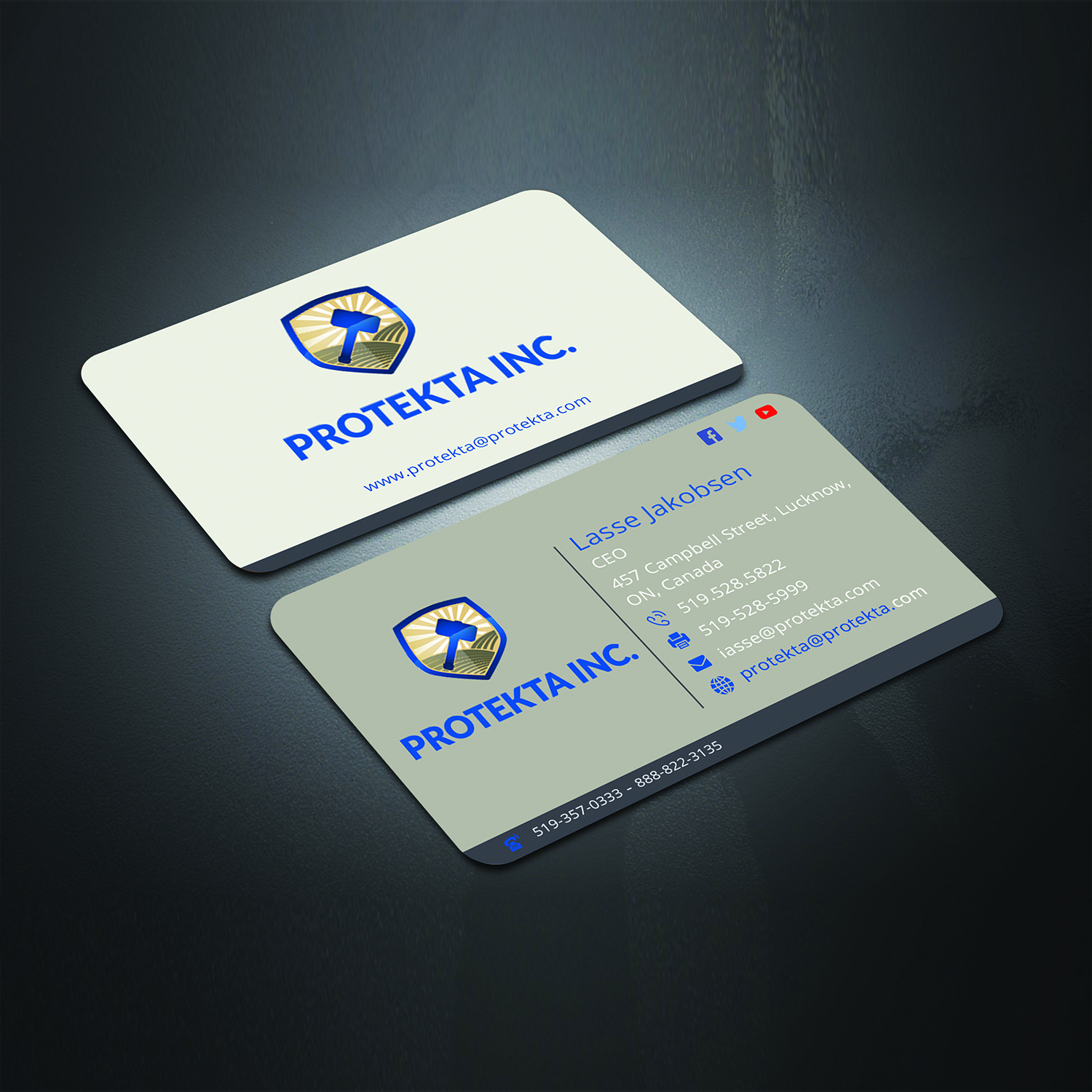 Visitenkarten-Design von hasan uzzal für Protekta Inc. | Design #19215370