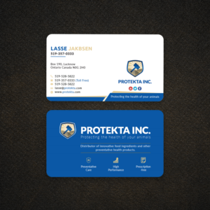 Business Card Design by Bold Pixels for Protekta Inc. | Design: #19191224