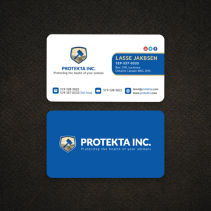 Simple, Professional and neat business card design for Protekta Inc. | Visitenkarten-Design von Bold Pixels