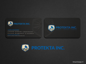 Visitenkarten-Design von Virtual Designs für Protekta Inc. | Design #19173371