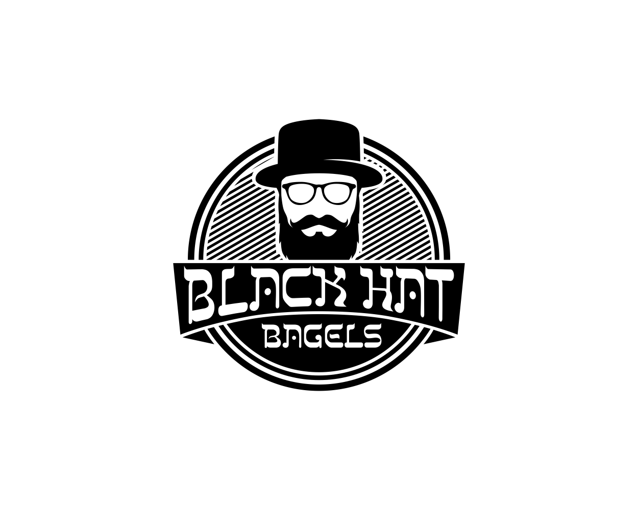 Logo Design by alpino for Black Hat Bagels | Design #19160278