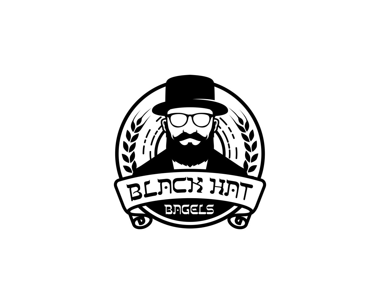 Logo Design by alpino for Black Hat Bagels | Design #19170465