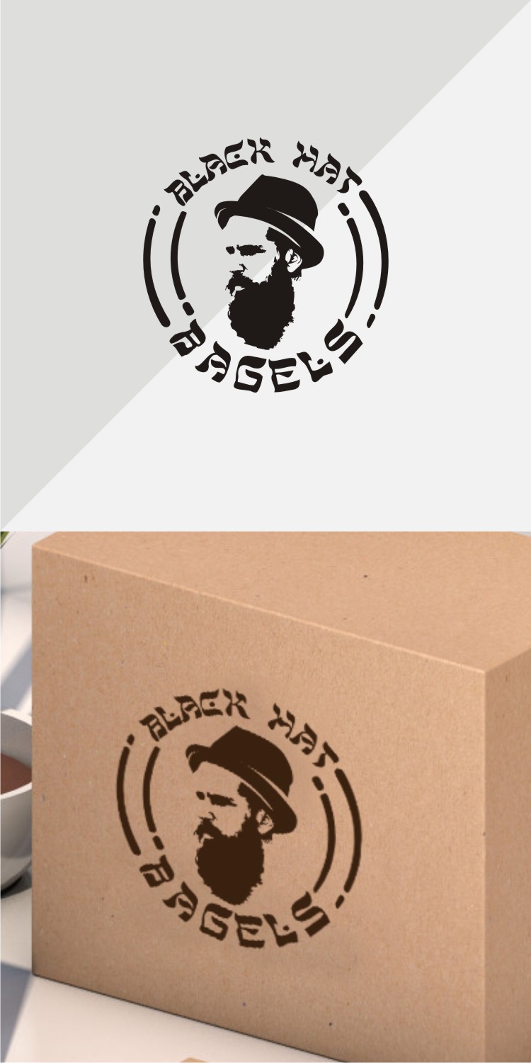 Logo Design by jassi_graphics for Black Hat Bagels | Design #19173699