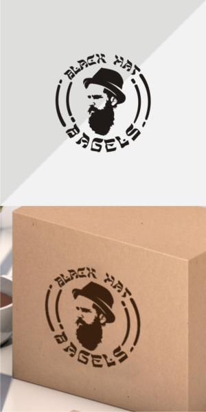 Logo Design by jassi_graphics for Black Hat Bagels | Design: #19173699