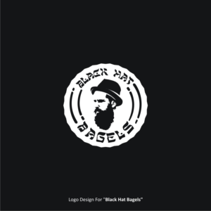 Black Hat Bagels (in a Hebrew-like English font) | Logo-Design von jassi_graphics