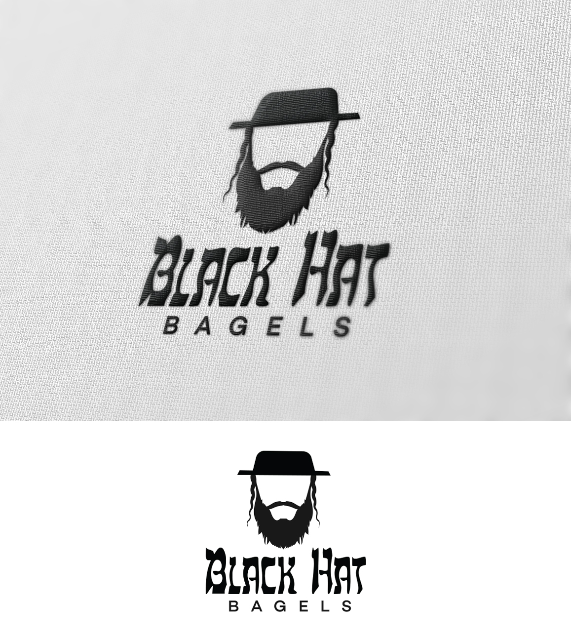 Logo Design by Impressive Solutions for Black Hat Bagels | Design #19154268