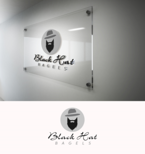 Diseño de Logo por Black Stallions Impressive Solutions para Black Hat Bagels | Diseño #19163465