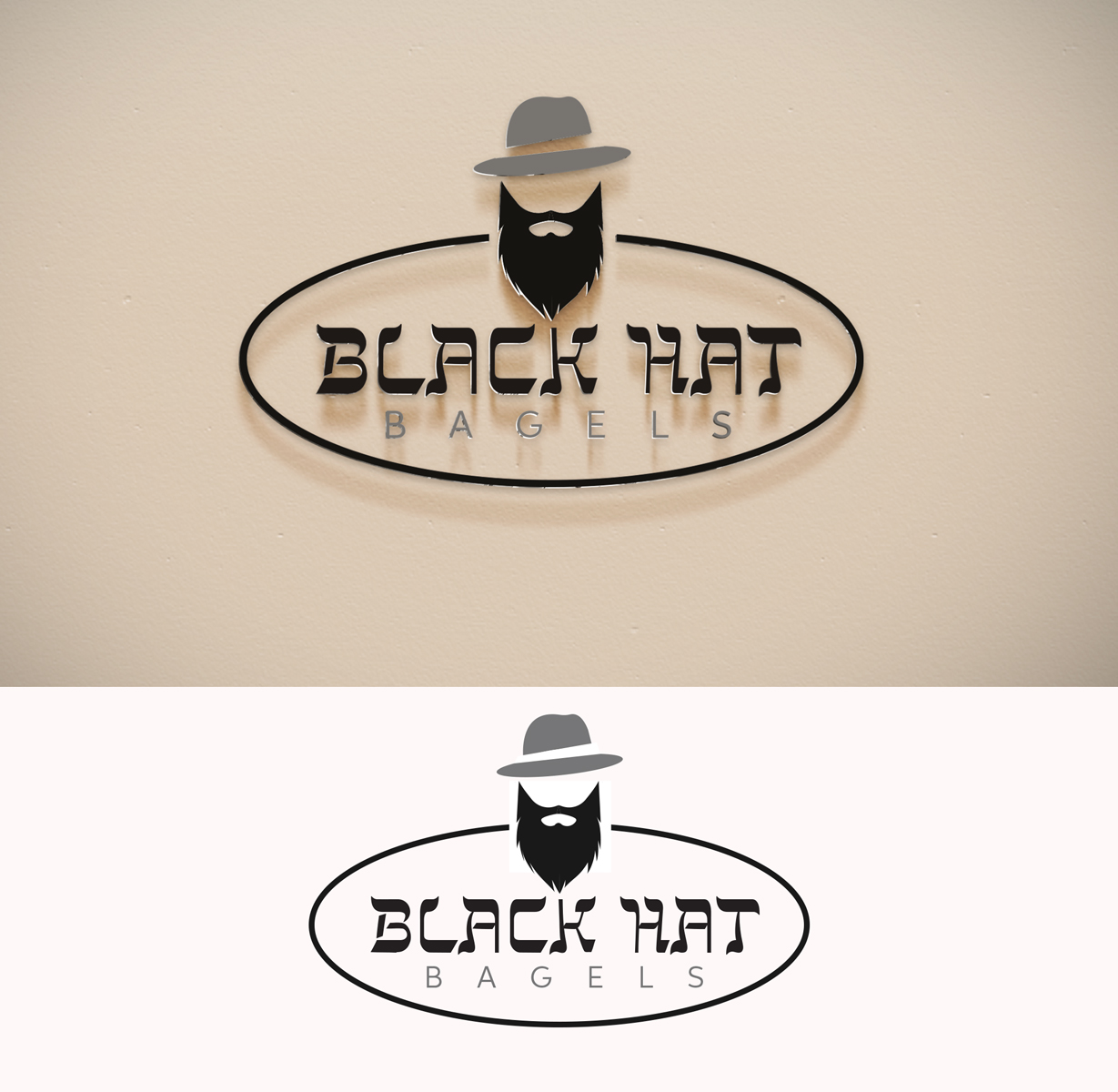 Logo Design by Impressive Solutions for Black Hat Bagels | Design #19163467