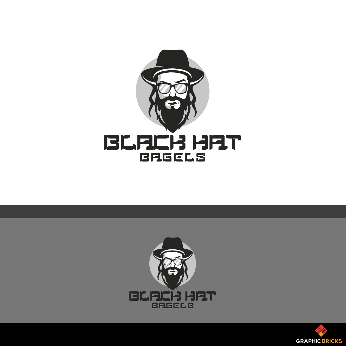 Diseño de Logo por Graphic Bricks para Black Hat Bagels | Diseño #19161621