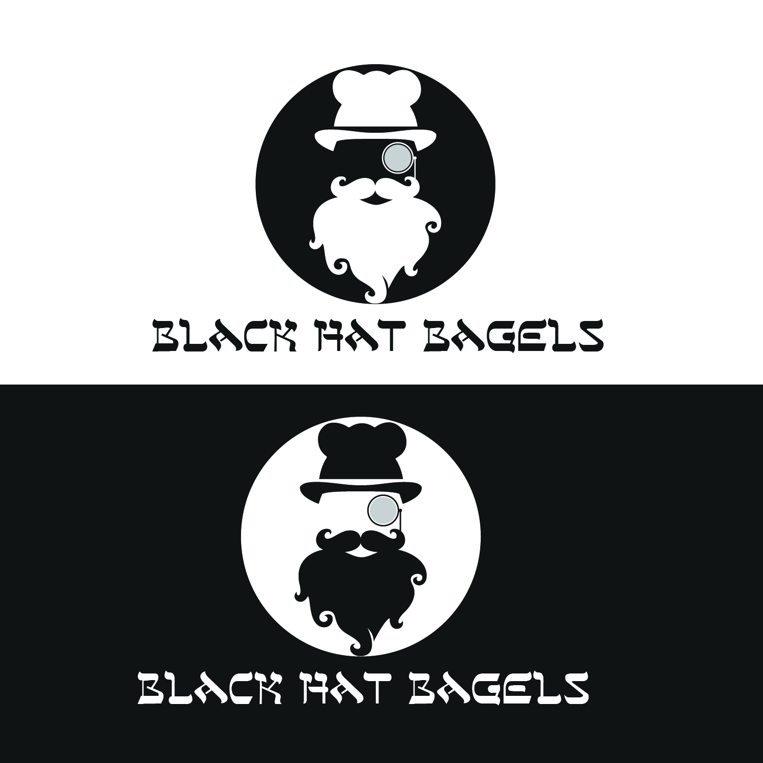 Logo Design by sakthihsr95 for Black Hat Bagels | Design #19162826