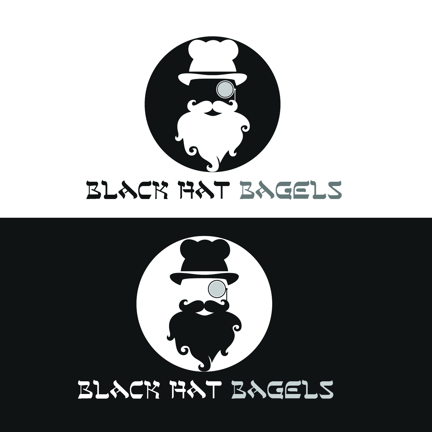 Logo Design by sakthihsr95 for Black Hat Bagels | Design #19162830