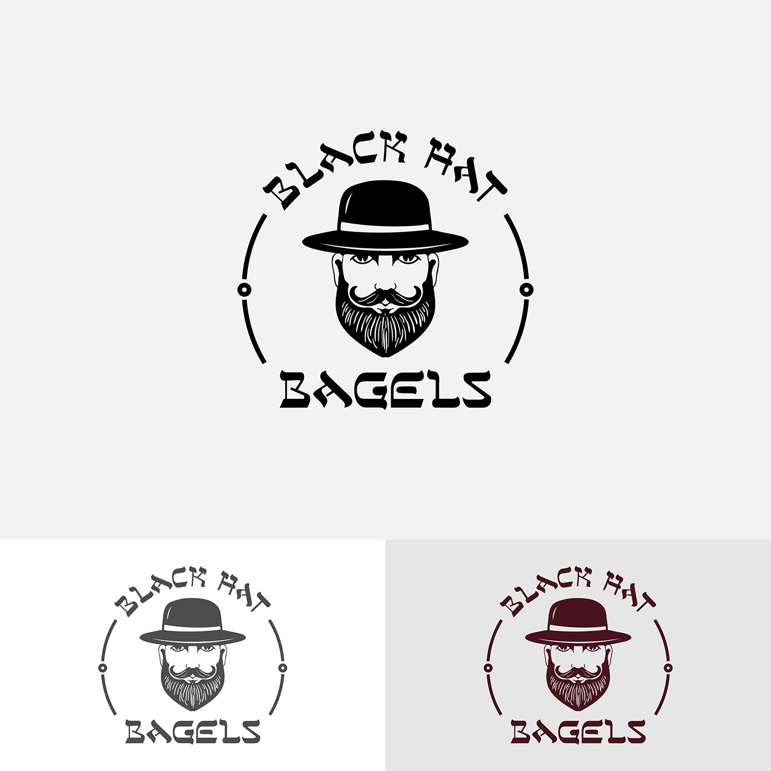 Diseño de Logo por LaVitaBella67 para Black Hat Bagels | Diseño #19159445