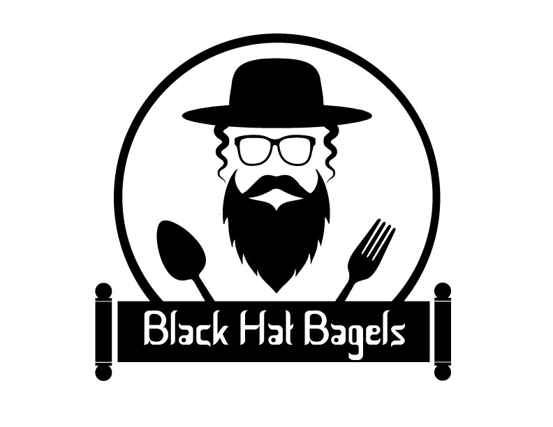 Logo Design by potoko for Black Hat Bagels | Design #19159556
