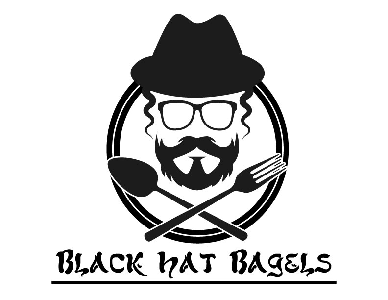 Logo Design by potoko for Black Hat Bagels | Design #19159739