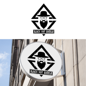 Logo Design by Smedt for Black Hat Bagels | Design: #19177910