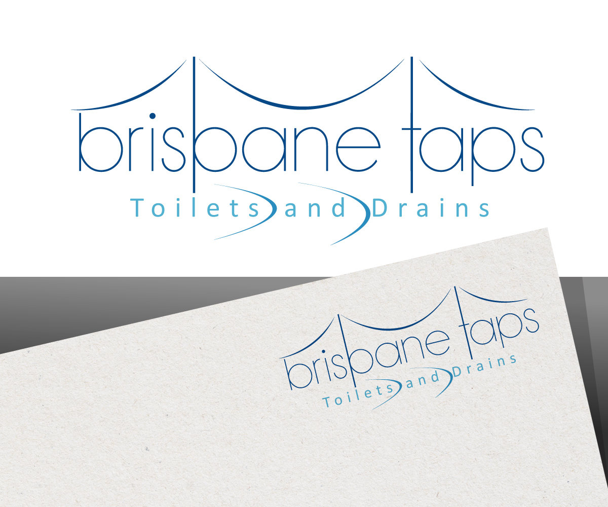 Elegant, Playful, Plumbing Logo Design for Brisbane Taps Toilets and