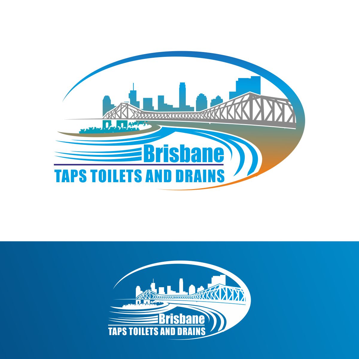 Elegant, Playful, Plumbing Logo Design for Brisbane Taps Toilets and