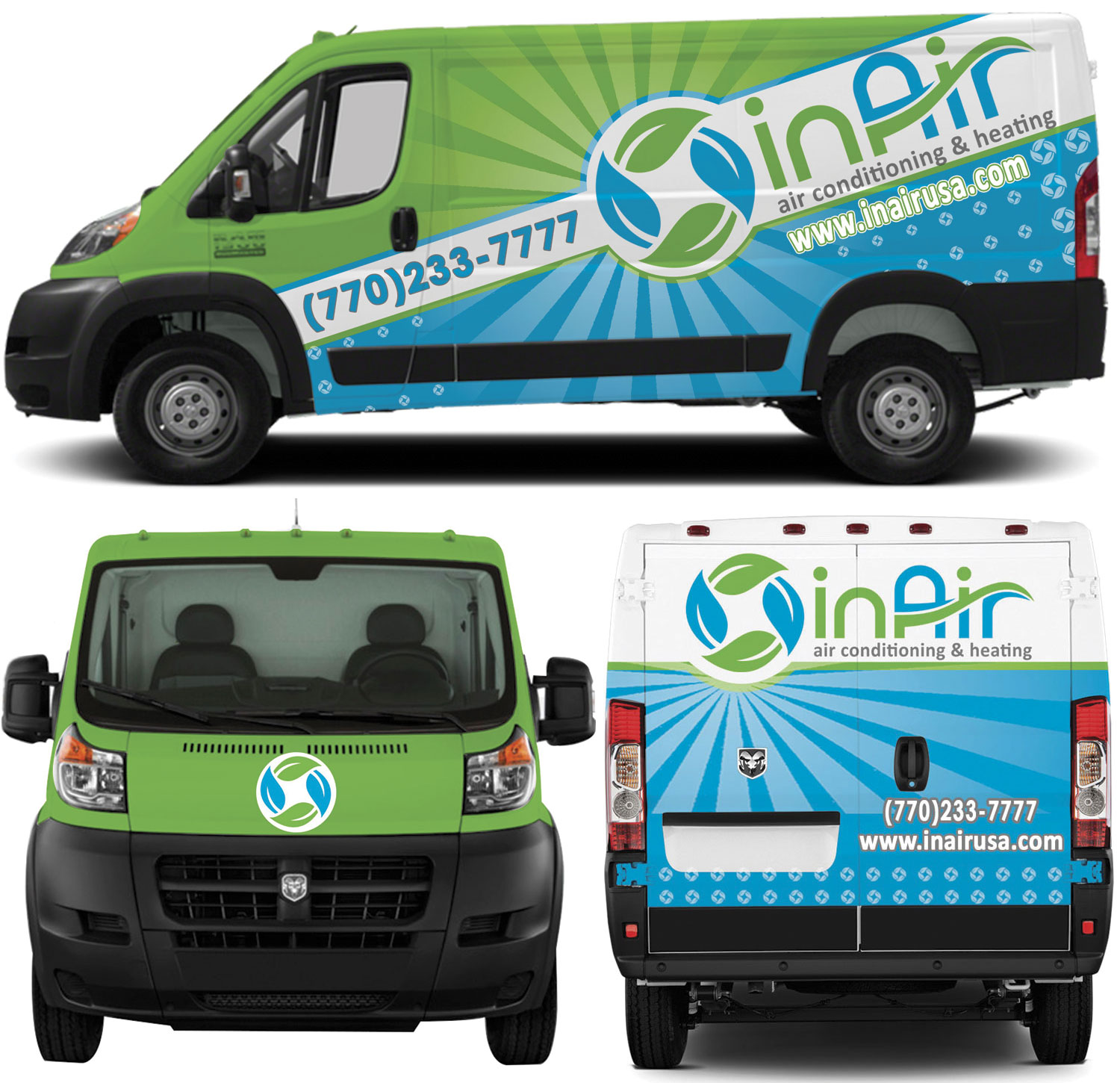 Car Wrap Design by The Faisal for inAir Heating & Air, LLC | Design #19240378